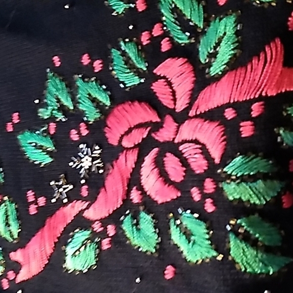 Arriviste  large Christmas 🎄 sweater cardigan - Picture 4 of 6